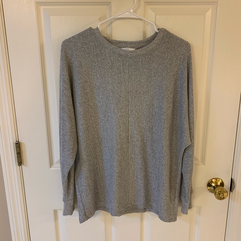 Time and Tru very soft gray sweater, S